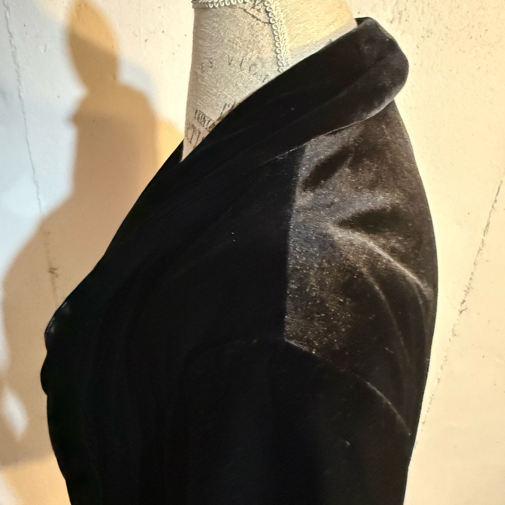 INC International Concepts Midnight Velvet Blazer - Picture 4 of 9